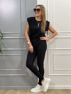 Yüksek Bel Siyah Skınny Jean