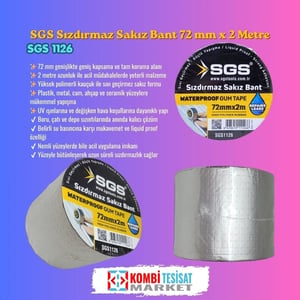 SGS Sızdırmaz Sakız Bant 72 mm x 2 Metre