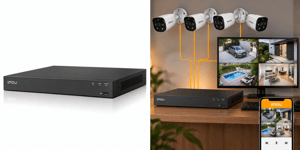 Imou NVR N236 8A0E 36 Kanal 4K HDMI 1080P VGA H.265 Dahili Mikrofon Hoparlör NVR        Kayıt Cihazı