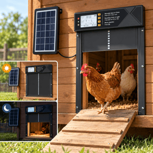 Powermaster PM-39125 Solar Panelli Otomatik Kümes Kapısı