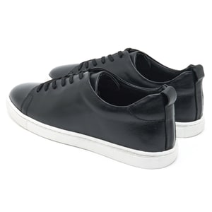 Clyde Siyah Erkek Deri Spor Ayakkabı