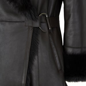 Debora Kahve Kadın Kürk Ceket