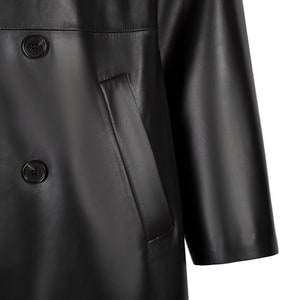 K15135 UNISEX DERİ TRENÇKOT X KEIN