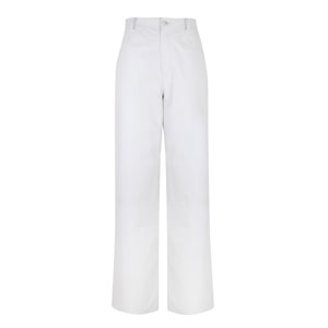 Zelinda Beyaz Kadın Deri Pantolon