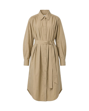 Alva Belted Midi Shirt Dress