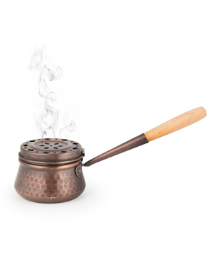 Antique Hammered Copper Incense Holder