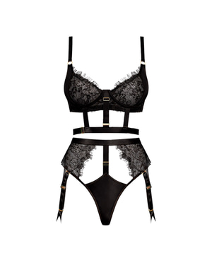 Ardélis Garter Set in Black