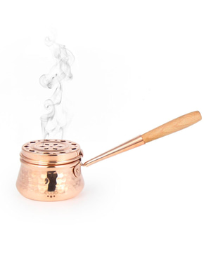 Artisan Hammered Copper Incense Holder