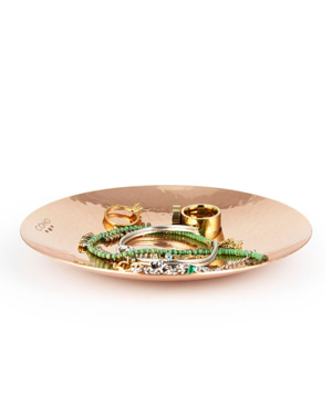 Artisan Plain Forged Copper Ring Plate