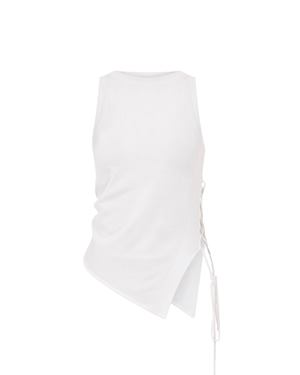 Asymmetric Knit Tank Top