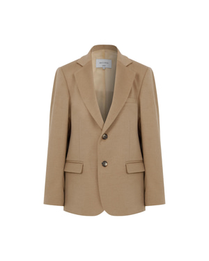 Boxy Blazer Jacket Camel