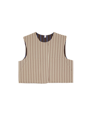 Brown Striped Vest