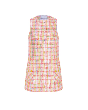 Chloe Cotton Tweed Mini Dress