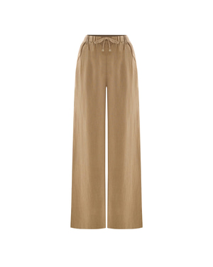 Ciel Dark Beige Linen Pant