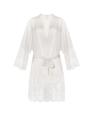 Claire Silk Satin Mini Robe