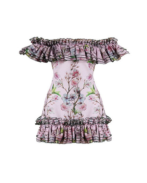 Coral Whisper Dress