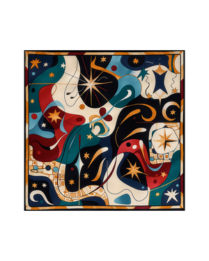 Cosmic Mirage Silk Scarf