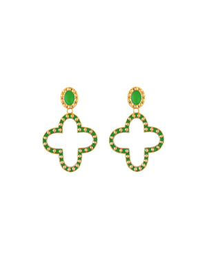 D'Abord Green Earrings