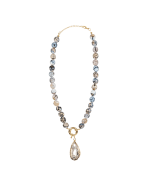 Dragon Vein Agate Stone Necklace