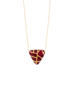 Eva Dark Red Necklace