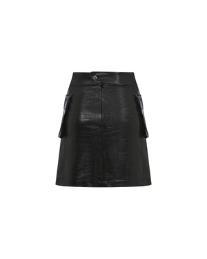 Faux Leather Skirt