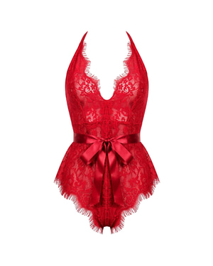 Fiorenne Bodysuit in Red