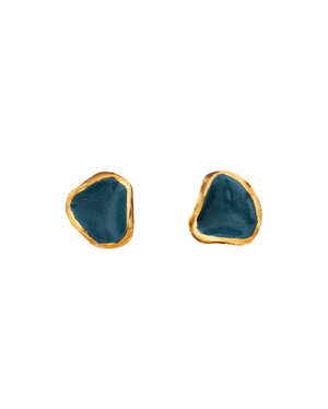 Flow Stud Earrings - Teal