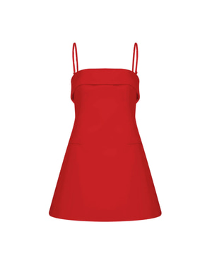 Gaia Mini Dress Fiery Red