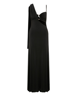 Grace Jersey Asymmetric Long Dress 