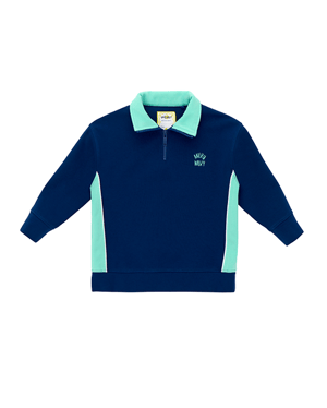 Half Zip Mock Neck Sweatshirt