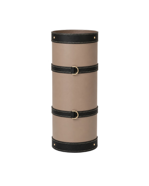 Handmade Genuine Leather Black Umbrella Stand