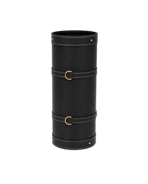 Handmade Genuine Leather Black Umbrella Stand