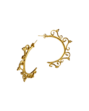 Inanna Large Gold Hoop Earrings