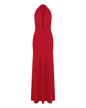 Ines Dress In Fiery Red