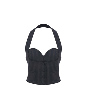 IVV Gray Striped Bustier