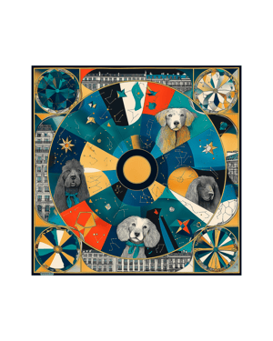 La Ville des Chiens Silk Scarf