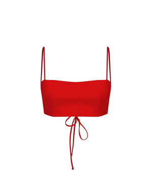 Lalia Crepe Top Paprika Red