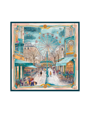 Le Carrousel de Minuit Silk Scarf
