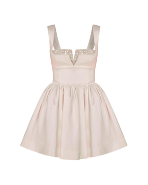 Leanne Satin Mini Dress Sorbet