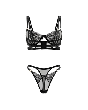 Leila Bra Set in Black