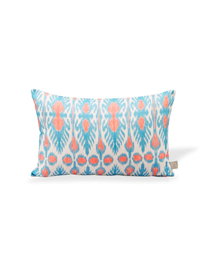 Linen Pillow Cover - Mavi & Mercan