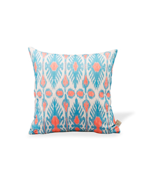 Linen Pillow Cover - Mavi & Mercan