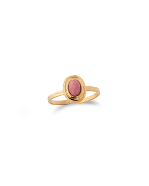 Lisa Gold Pink Natural Stone Ring