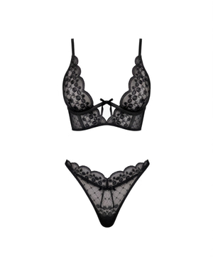 Lola Bustier Set in Black
