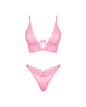 Lola Bustier Set in Pink