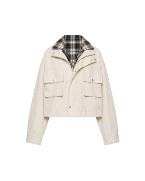 Lora Layered Jacket Ivory