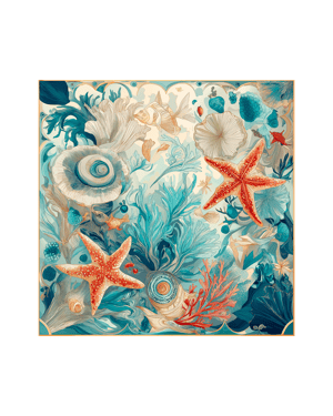 Lumière Marine Silk Scarf