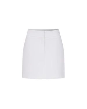 Marde Crepe Skirt in White