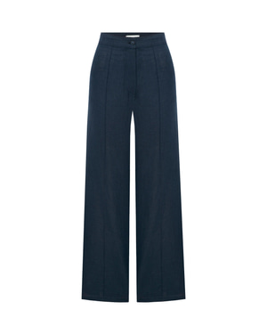Millie Linen Trousers Dark Navy