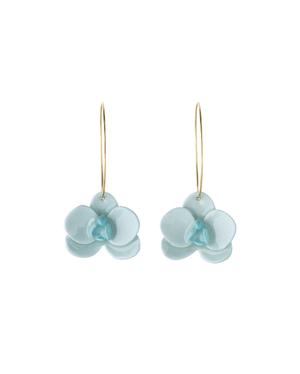 Orchid Hoop Earrings - Mint